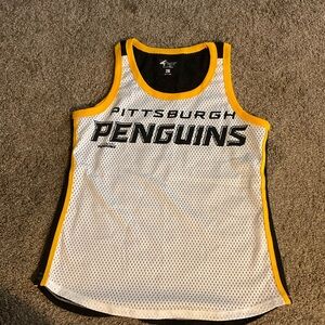 4 Her Pittsburgh Penguins Hockey Mesh Tank Top XL 2XL RUNS SMALL